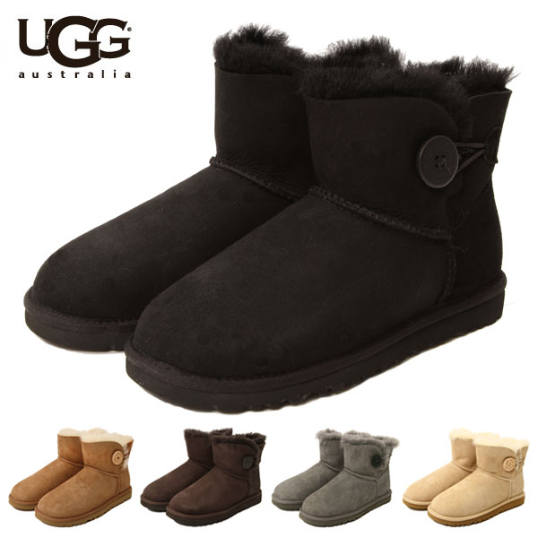 UGG アグ ベイリーボタン BAILEY BUTTON ミニ ムートンブーツ シープスキ…...:moccasin:10000545