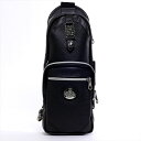 【国内正規別注品】【再入荷】 オロビアンコOROBIANCO オールレザーボディバッグ ANNIBALE(総革ブラック)メンズ【メンズバッグ ボディバッグ ボディバック 誕生日プレゼント】