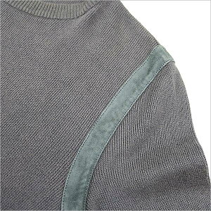 LOUISVUITTON(ルイヴィトン)スウェードレザーデザインクルーネックニットパープルS【中古】