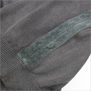 LOUISVUITTON(ルイヴィトン)スウェードレザーデザインクルーネックニットパープルS【中古】