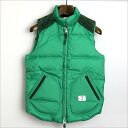 BEDWIN ベドウィン 12aw FRIPP/スエードヨークダウンベスト グリーン 1【中古】