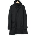 Sise シセ 10SS フーデッドコットンハイネックコート ブラック 1【中古】