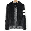 Coal Black コールブラック ラビットファーレザージャケット ブラック M【中古】