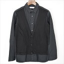 ETHOSENS エトセンス ジレドッキングシャツ ブラック 1【中古】