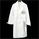 ETHOSENS エトセンス 17SS デタッチャブルスリーブ高密度ナイロントレンチコート ホワイト 2【中古】