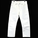 【中古】WACKO MARIA ワコマリア REGULAR FIT SELVEDGE JEANS レギュラーフィットセルヴィッチデニムパンツ メンズ ホワイト S