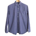 【中古】COMOLI コモリ 15SSコモリシャツ メンズ ネイビー 0
