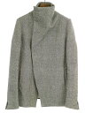 【中古】N4 エヌフォー 12AW ウールラップコート グレー 2 メンズ