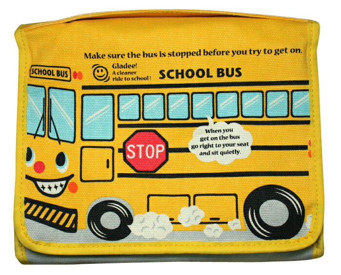 【メール便送料無料】お出かけおむつポーチ　ジョリースク−ルバス（Portable Diaper Pouch jolly school bus） GLADEE（グラディー）・マザーズバッグ/マザーバッグ/ママバッグ【楽ギフ_包装選択】【楽ギフ_のし宛書】【楽ギフ_メッセ入力】【送料無料】GLADEE（グラディー）・おむつポーチ/マザーズバッグ/マザーバッグ/ママバッグ