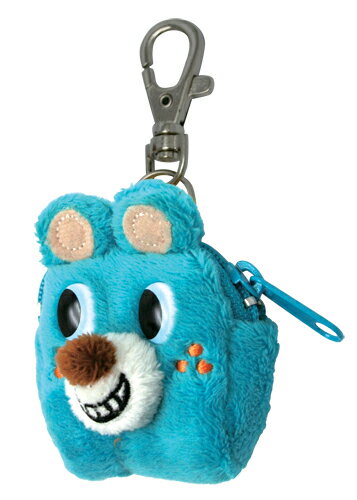 【メール便対応】スクエアアニマル　ミニケース　ブルーベア（Square Animal Mini Case blue bear）　GLADEE（グラディー）・ポーチ