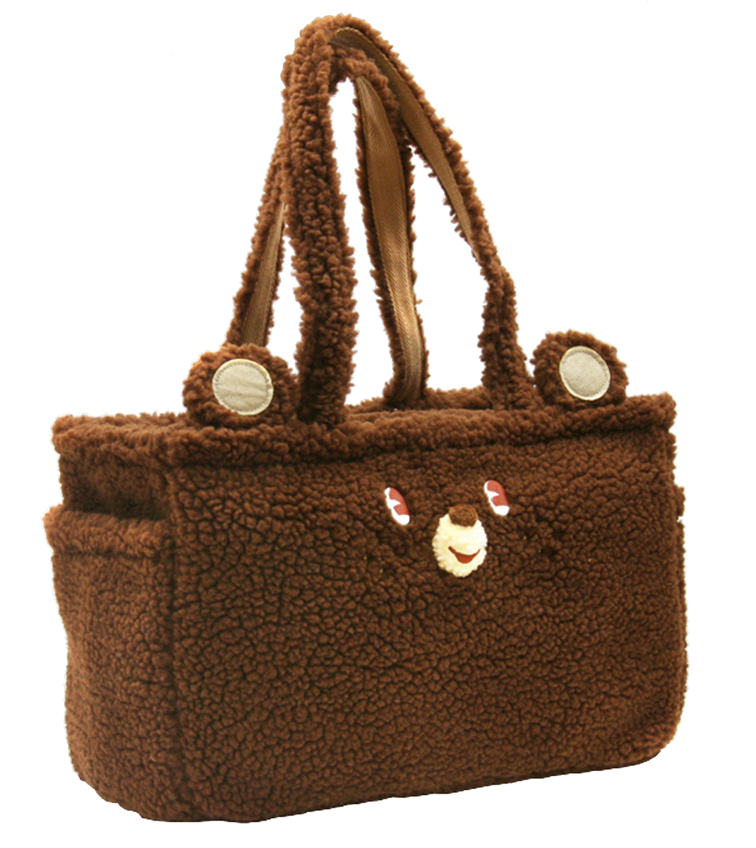 もこもこくまさんママバッグ　ブラウン（Soft Sheep Boa Mom's Bag brown）　GLADEE（グラディー）・マザーズバッグ/マザーバッグ