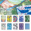 【メール便送料無料】レジャーシート PICTORIAL 1人用(70x100cm)・おしゃれで人気のレ