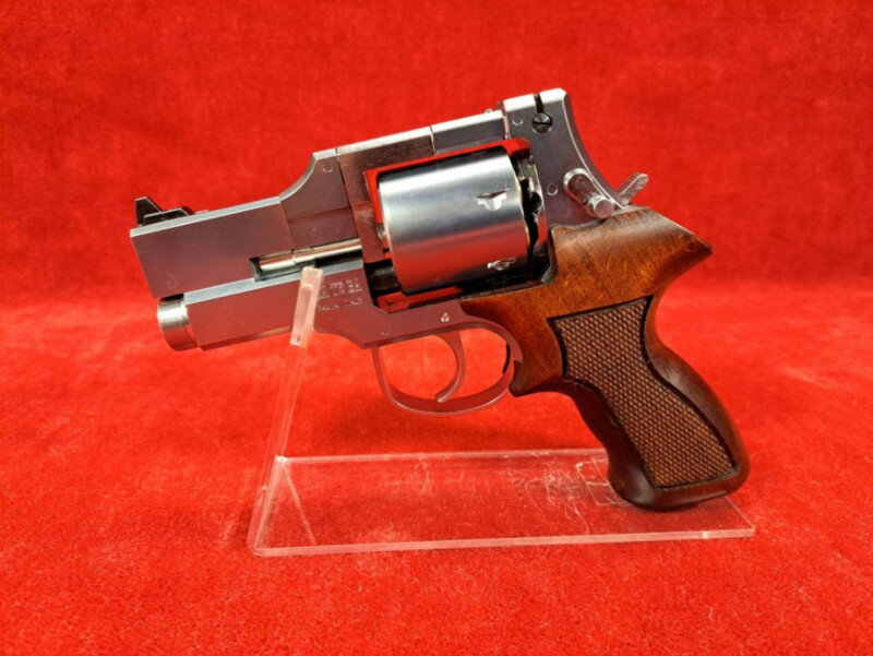 MATEBA Revolver <strong>マルシン</strong>工業 <strong>マテバ</strong> 3インチ Xカート式ガスリボルバー ブラックヘビーウエイト 木製ショートグリップ仕様 エアガン【あす楽】