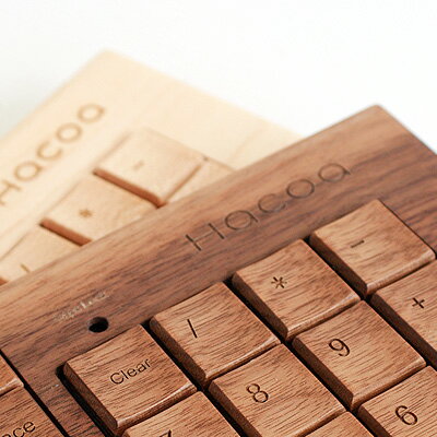 【雑誌掲載商品】木でできたキーボード Hacoa「木ーボード」（木製キーボード テンキー付き）【送料無料商品】