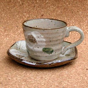 山茶花　コーヒー碗皿