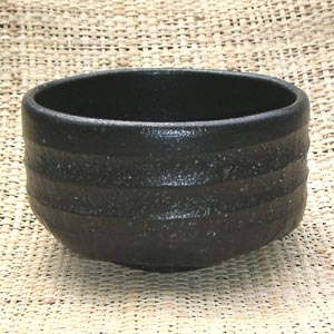 抹茶碗　黒釉