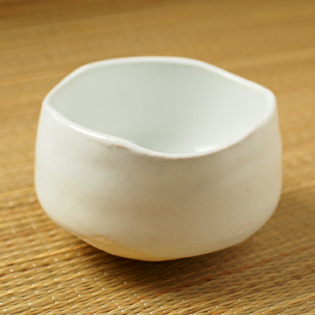 白粉引　抹茶碗　/美濃焼　日本製　抹茶茶碗　茶道　稽古用　練習用...:moku2kin:10000085
