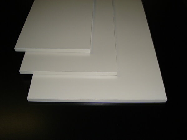 ☆カラー化粧棚板(ホワイト)　【900x15x250mm】1800g