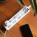【ポイント10倍】コンセントタップ CABLE PLUG_04 電源タップ4個口 【mercros メルクロス 電源タップ おしゃれ スイッチ 4個口 収納 3m タップ タコ足 コンセント アメリカン雑貨 延長コード 3m 新婚 男前 デザインギフトプレゼント アダプター 男前 電源 節電 インテリア】