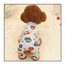 【大人気につき再入荷!10/2】室内着パジャマ向けつなぎカバーオール★可愛い車プリント♪S・M・L・XL ペットウェア 犬服 小中型犬 春秋冬物 裏起毛 部屋着 アウトレット価格