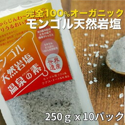 バスソルト ギフト 女性 高級 発汗 【 モンゴルバス 天然岩塩 温泉の素 250g×10パック 】「超お徳用」バスソルト アロマ 発汗 <strong>入浴剤</strong> プレゼント おしゃれ ギフト かわいい 岩塩 父の日 彼女 彼氏 お中元 <strong>ホワイトデー</strong> マグネシウム 【 送料無料 】