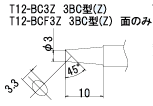(HAKKO)FX-950/951/952ѤT12꡼3BC(Z)T12-BC3Z