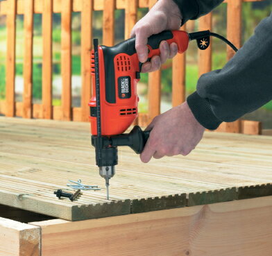 BLACK&DECKER13mm振動ドリル　KR554RE