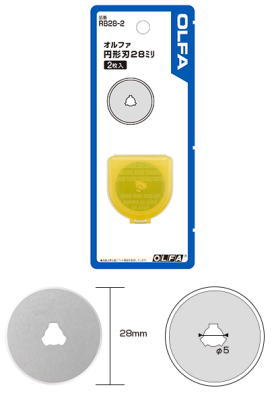 OLFA(オルファ)円形刃28ミリ替刃2枚　RB28-2