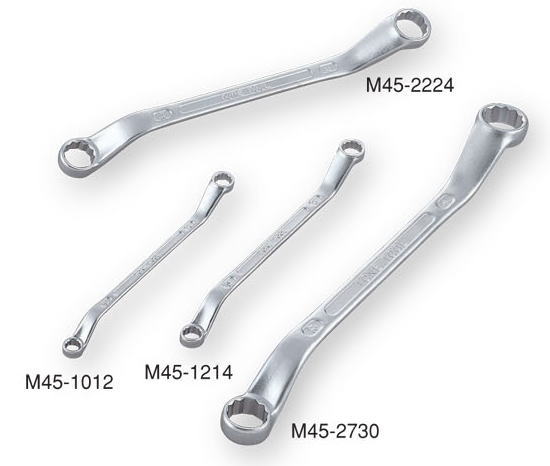 トネ(TONE)ロングめがねレンチ(45°)8×10　M45-0810
