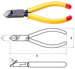 ビクター(花園工具)斜ニッパ　150mm322-A-150