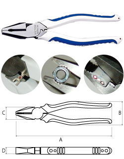 ビクター(花園工具)ハイグレードマルチペンチMCP-HG-200