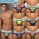 POP STRIPES≪ストライプ≫LOW NO SHOW PROFILE BRIEF≪★SLING SUPPORT★≫（ブリーフ）ポップストライプ/SLINGサポート搭載ローライズブリーフメンズ男性下着