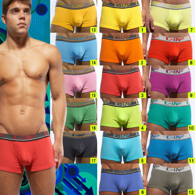 POP COLOR / LOW NO SHOW ARMY TRUNK（ボクサーパンツ）※ラッピング未対応73％OFFセール！ポップカラー/ローライズ ボクサーパンツメンズ男性下着