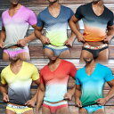 ポイント10倍!【C-IN2】 シーインツー POP GRADIENT≪グラディエント≫ DEEP VEE T-SHIRT (メンズ VネックTシャツ) CIN2【楽ギフ_包装】【RCP】