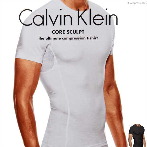 【カルバンクライン Calvin Klein CK】CORE SCULPT/ Crew Neck T Shirt（補正下着 メンズ クルーネックTシャツ）
