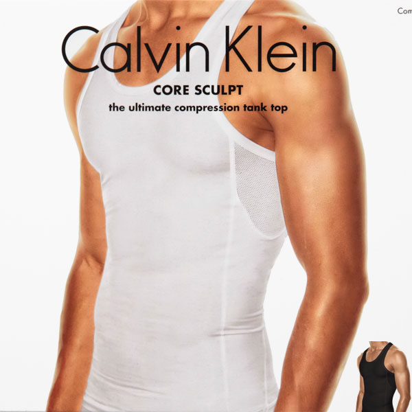 【カルバンクライン Calvin Klein CK】CORE SCULPT/ TANK TOP（補正下着 メンズ タンクトップ）