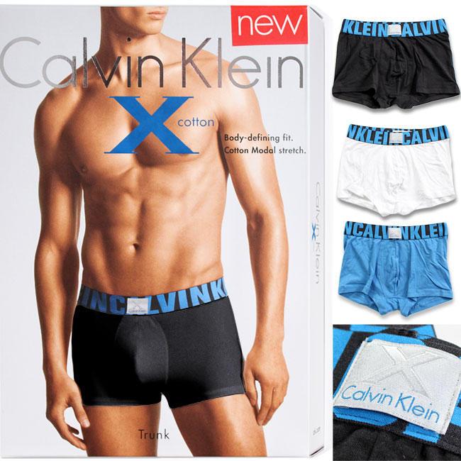 【カルバンクライン Calvin Klein CK】X COTTON / Trunk（ボクサーパンツ）【男性下着 メンズ 下着】