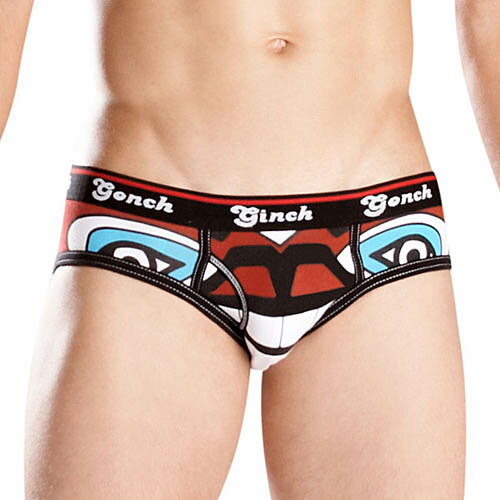 【Ginch Gonch】Low-rise Brief/ローライズブリーフ　《 TOTEMS/STUMPED BEAR 》【男性下着 メンズ 下着】【楽ギフ_包装】50％OFFセール！製造終了・在庫限り！【ギンチゴンチ メンズ下着】