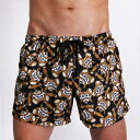 MOSCHINO モスキーノメンズ水着 ボードショーツ サーフパンツ CLASSIC TEDDY ショート丈 膝上 男性水着 スイムウェア ご返品不可【moschino モスキーノ】