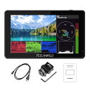 FEELWORLD LUT5 5.5インチ超高輝度3000nitタッチスクリーンDSLRカメラフィールドモニター、F970外部電源およびインストールキット4KHDMI入力出力1920X1080IPSパネル