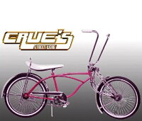 送料無料 クルーズ ローライダー自転車 ピンク ローチャリ ビーチクルーザー Lowrider Bicycle 20インチ 自転車 改造 世田谷ベース Schwinn シュウィン スティングレー エレクトラ レインボー コンプトン カスタム アメリカン チョッパー BMX MTB GRQ 小径自転車 ミニベロの画像