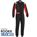 SPARCO Sparke Racing Suit ROOKIE Preto x Vermelho Racing Cart / Running Party Model (002343NRRS_)