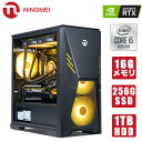 ゲーミング PC デスクトップ パソコン pc デスク 在宅勤務 ゲーミングp 自作 パソコン BTO ゲーム用 pc gaming ファン色選択可 ブラック 新品 NINGMEI