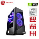 2000円クーポン デスクトップPC ゲーミング パソコン 【Core i5 10400F/ RTX 2060/ メモリ16GB/ SSD256GB + HDD1TB/ Windows10 Home】ゲーミングPC フォートナイト デスクトップパソコン ゲーム PUBG/LOL/DotA 新品 eスポーツ NINGMEI 1年保証
