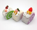 【訳あり】食品サンプル ロールケーキ カラフル マグネット付...