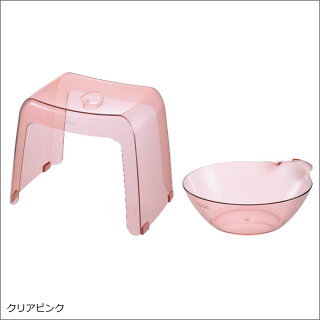 日本製カラリ腰かけ30H湯おけ2点セットお風呂椅子高さ30cmお風呂いすお風呂イスおしゃれ北欧テイストインテリア雑貨バスチェアバスチェアーバススツールお風呂グッズバスチェアお風呂セットバスチェアクリアバスチェアリッチェルバスチェア