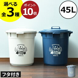 【全3種】ゴミ箱 <strong>45リットル</strong> 45L おしゃれ ダストボックス おむつ用 臭わない ふた付き リビング 大きい 大容量 ペットボトル ペット いたずら 防止 生ゴミ用 屋外用 外置き 密閉 蓋付き 北欧 缶 ビン 中身 見えない 防臭 大きめ <strong>バケツ</strong>型( 平和工業 丸型カラーペール )