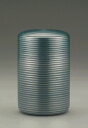 ★送料無料★【桐箱入】大阪錫器茶壷 千寿 (青)※名入不可※ 新茶保管 保存容器 茶壷錫器 茶筒 酒器】オオサカスズキ おおさかすずき osakasuzuki 誕生日 プレゼント 贈り物 お祝い