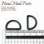 【バックル】【パーツ】【内径20mm】かばん作りに♪プラスチック製Dカン【1個】アクセサリー/パーツ/ストラップ/バッグ/ハンドメイド/