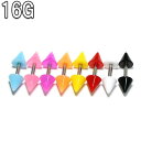 ボディピアス 16G バーベル アクリルコーンストレート(1.2mm)BP-BC241